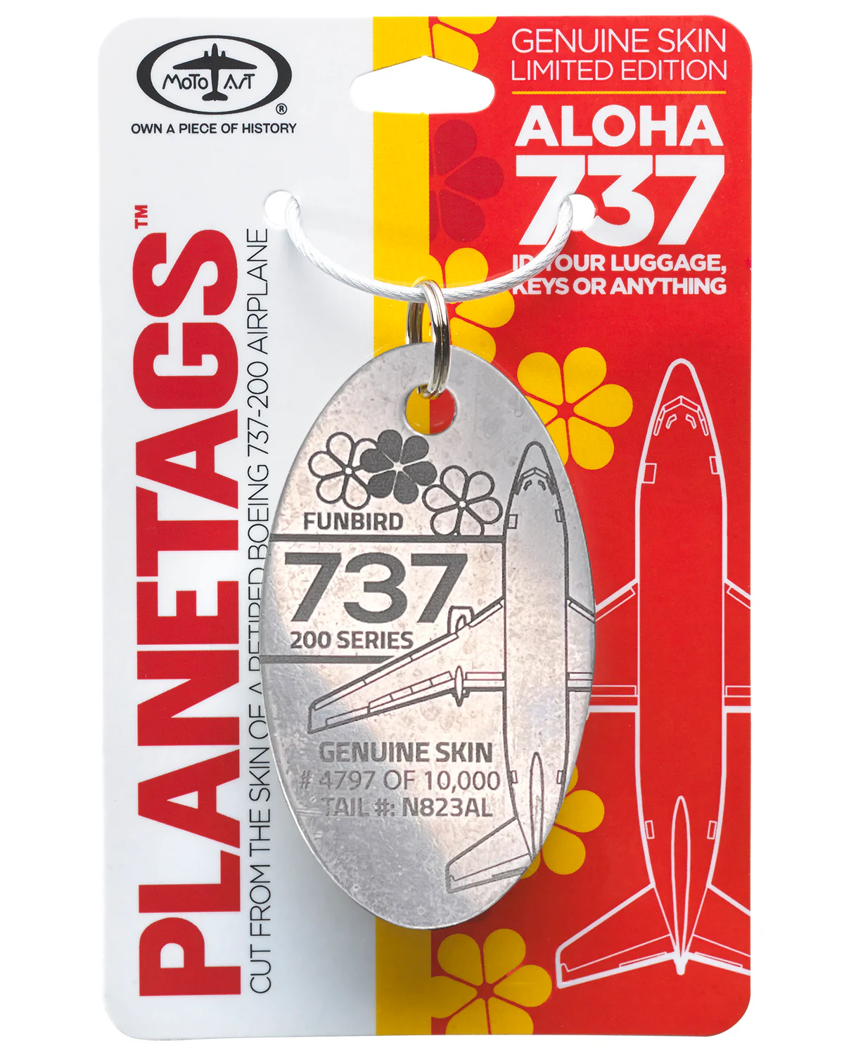 ALOHA Airlines Boeing 737 PlaneTag Tail# N823AL - Image 2
