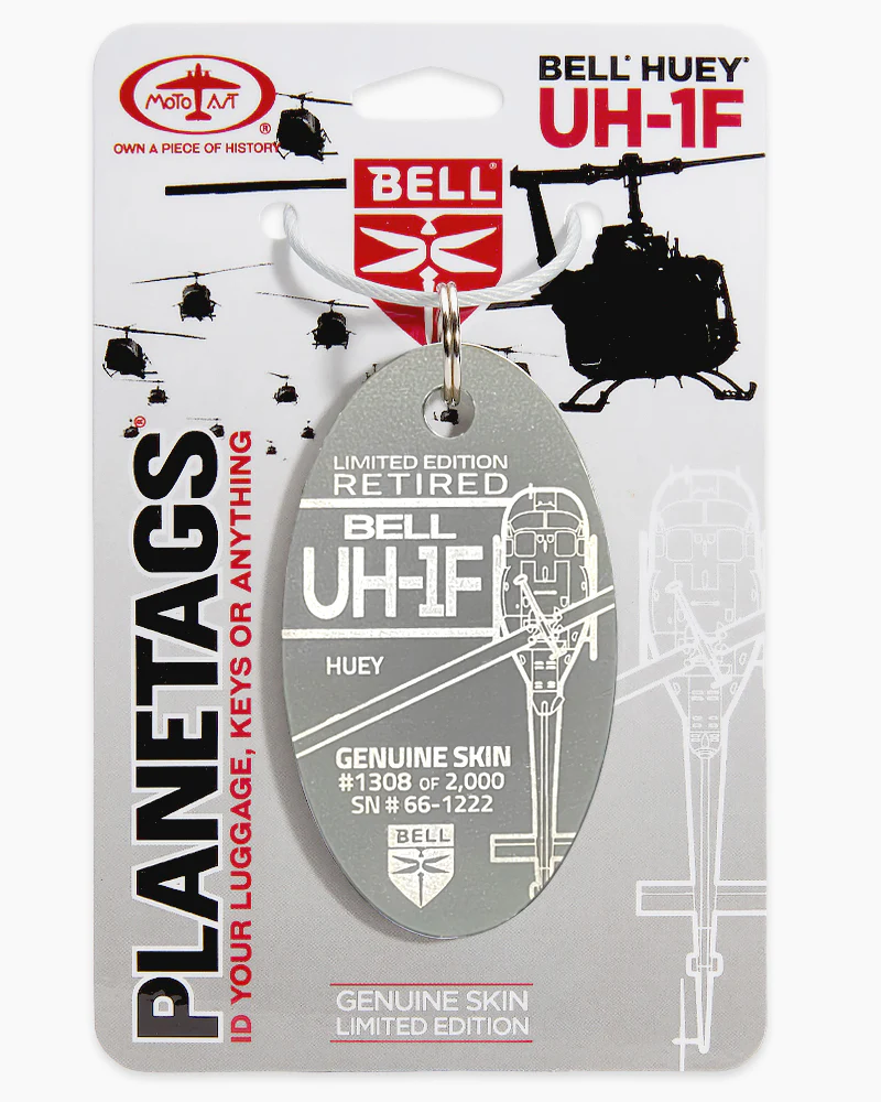 Bell®️ Huey®️ UH-1F - PLANETAGS SERIAL #: 66-1222 - Image 2