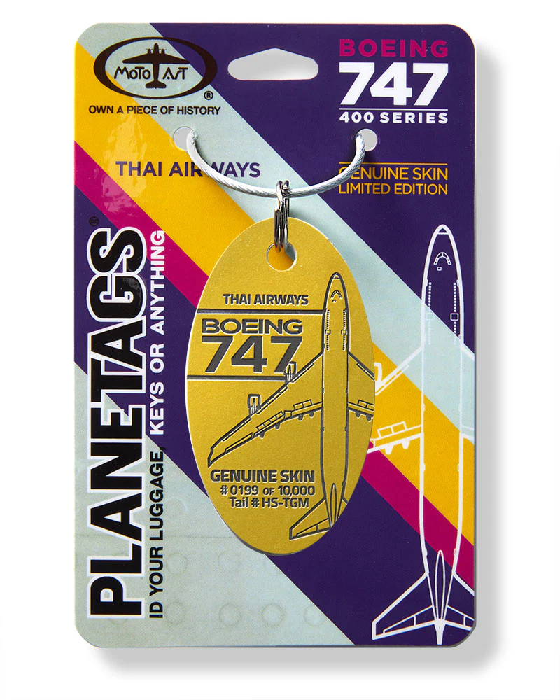 Boeing Thai Airways 747 PlaneTag Tail #HS-TGM - Image 4