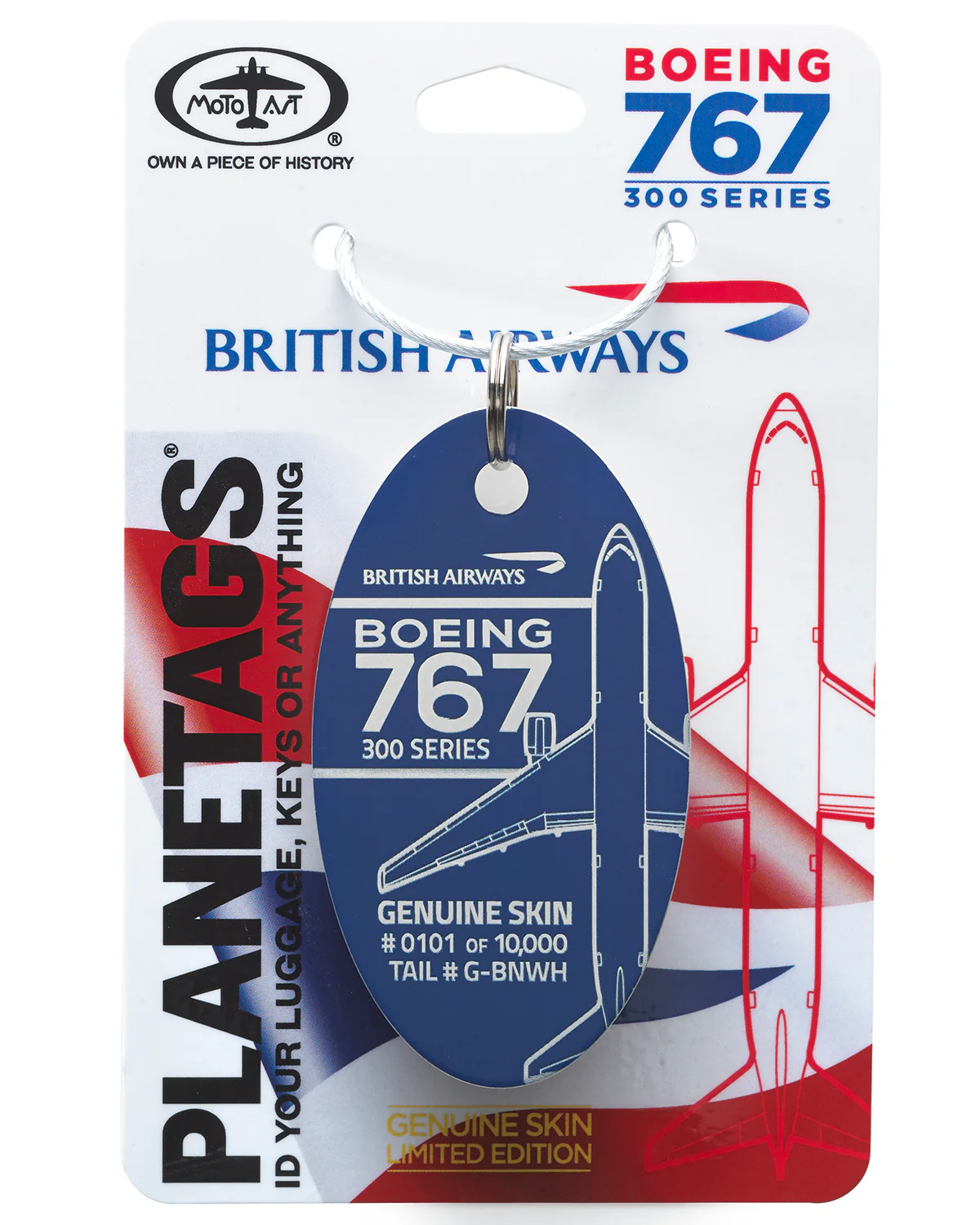 British Airways 767 - PLANETAGS TAIL #G-BNWH - Image 2