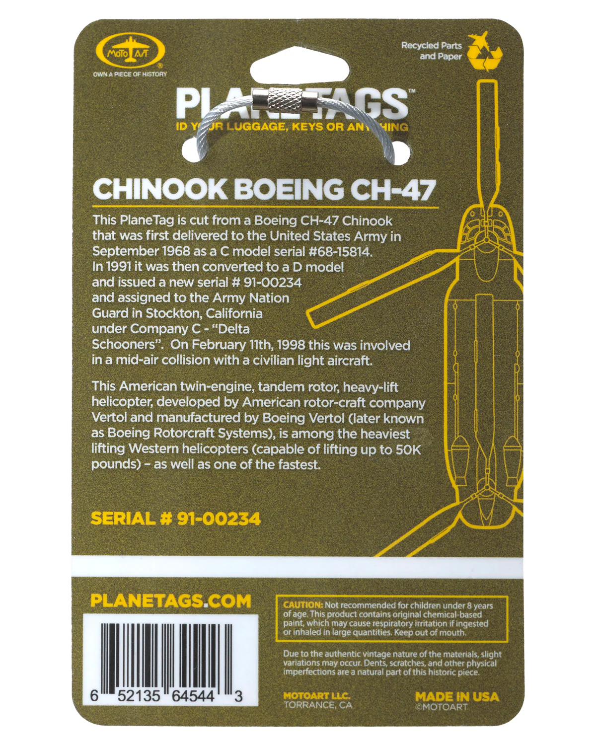 CH-47 Chinook Planetag #91-00234 - Image 4