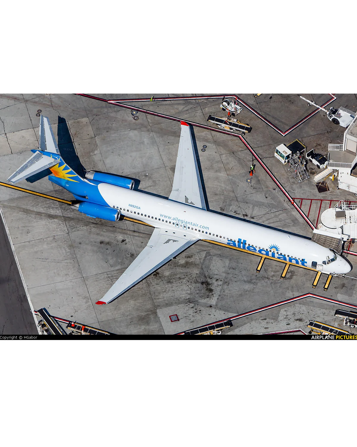 Custom Allegiant Air McDonnell Douglas MD80 PlaneTag Tail# N892GA - Image 6