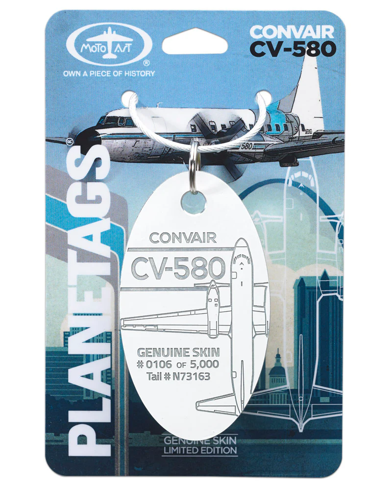 Custom CONVAIR CV-580 - PLANETAGS TAIL # N73163 - Image 5