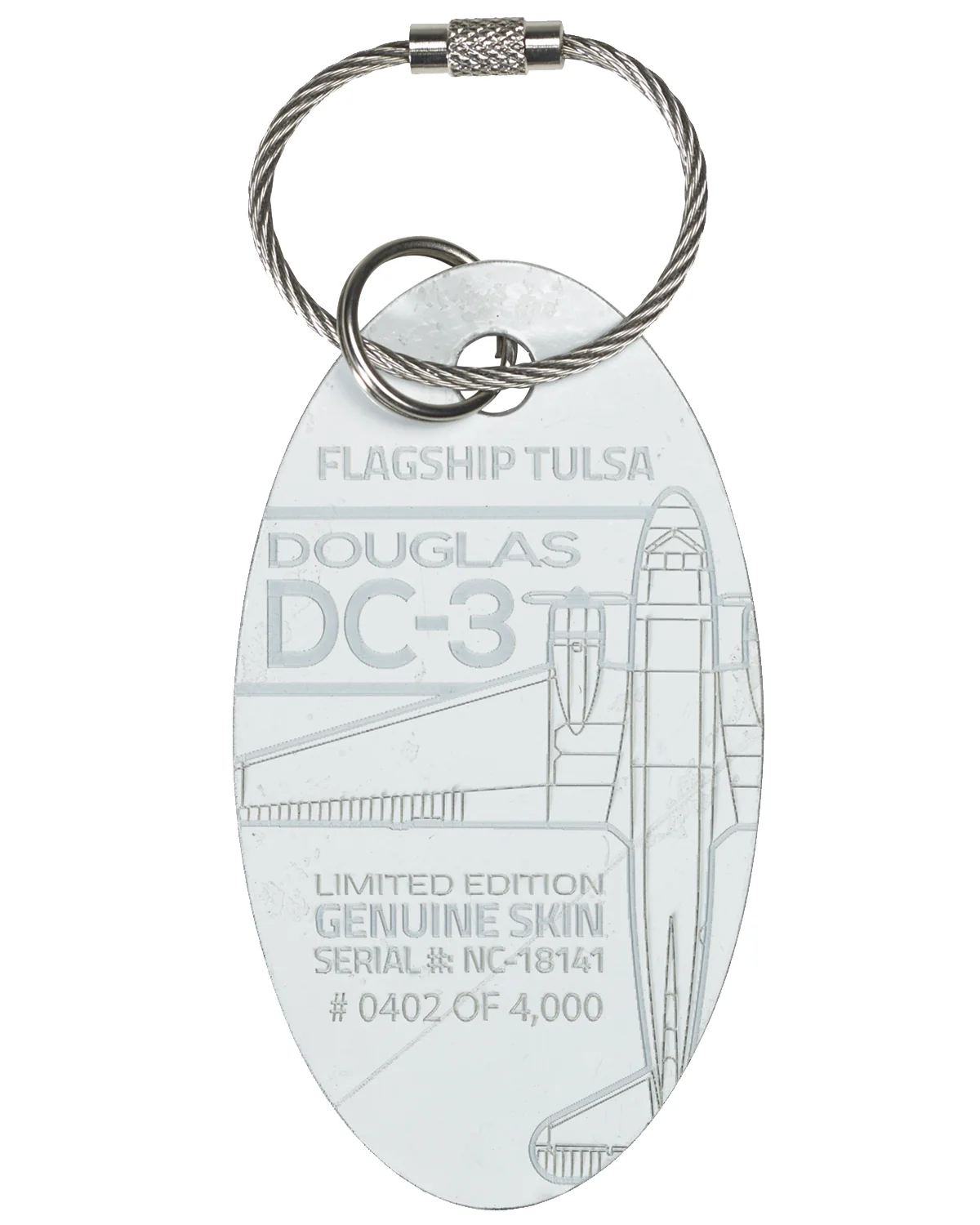 Custom DC-3 Flagship Tulsa PlaneTag Serial #NC-18141 - Image 6