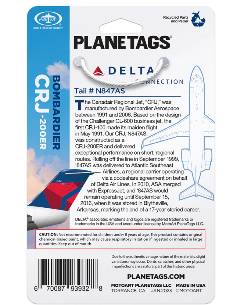 Custom DELTA®- CRJ-200ER- N847AS - Image 3