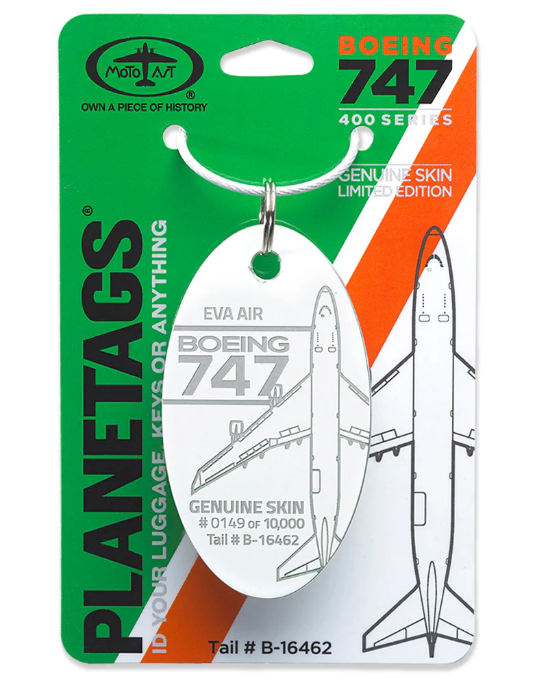 Custom EVA Boeing 747-400 - PLANETAGS TAIL #B-16462 - Image 4