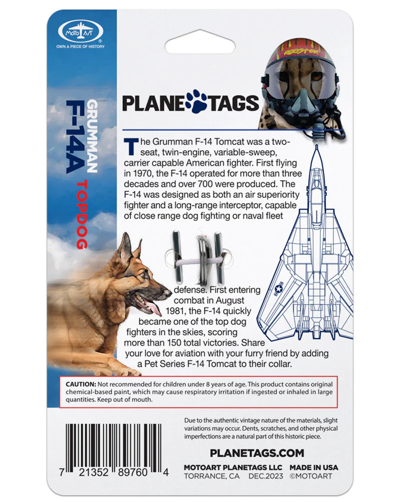 Custom F-14A PlaneTags Pet Tags - Image 3