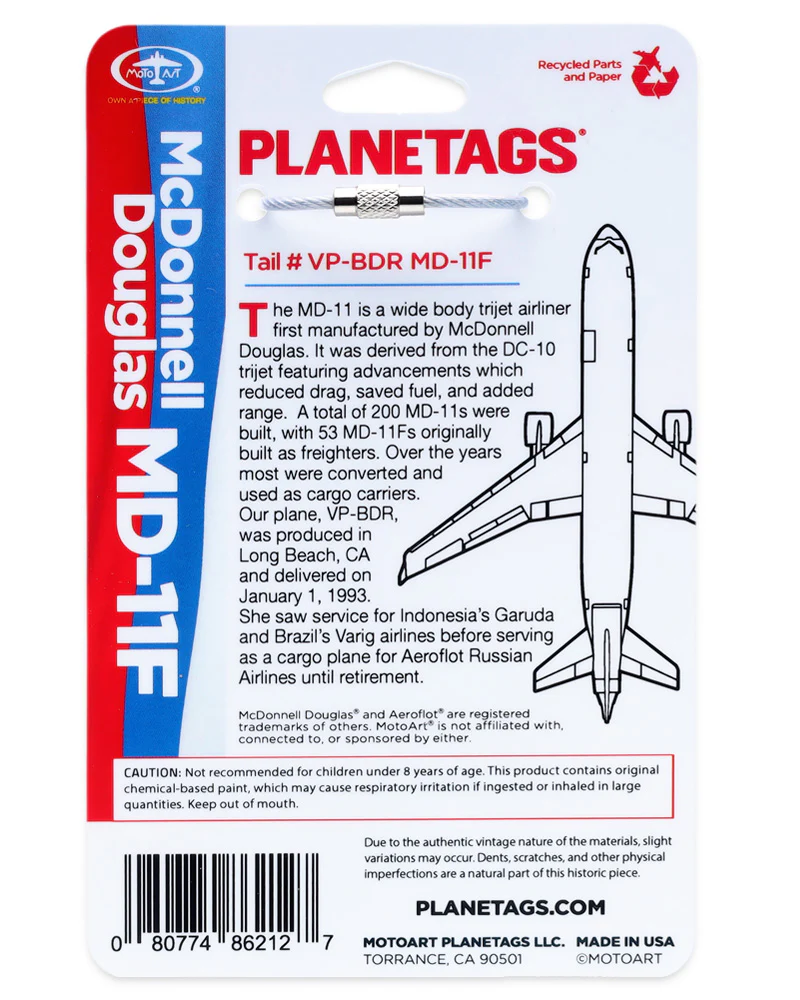 Custom McDonnell Douglas Aeroflot MD-11F - PLANETAG TAIL #VP-BDR - Image 6