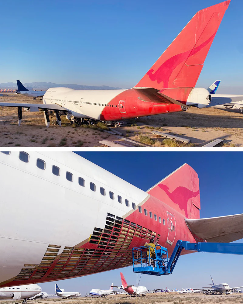Custom Qantas Boeing 747-400 - PLANETAGS TAIL #VH-OJP - Image 5