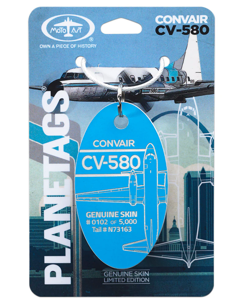 CONVAIR CV-580 - PLANETAGS TAIL # N73163 - Image 4
