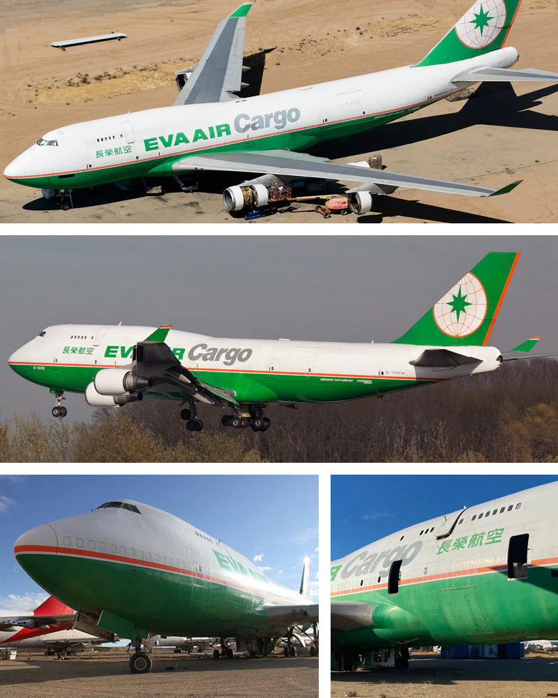 EVA Boeing 747-400 - PLANETAGS TAIL #B-16462 - Image 4