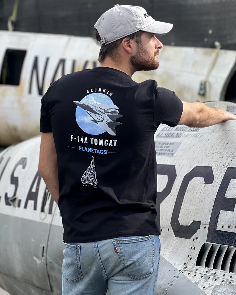 F-14A PlaneTags T-Shirt - Image 2