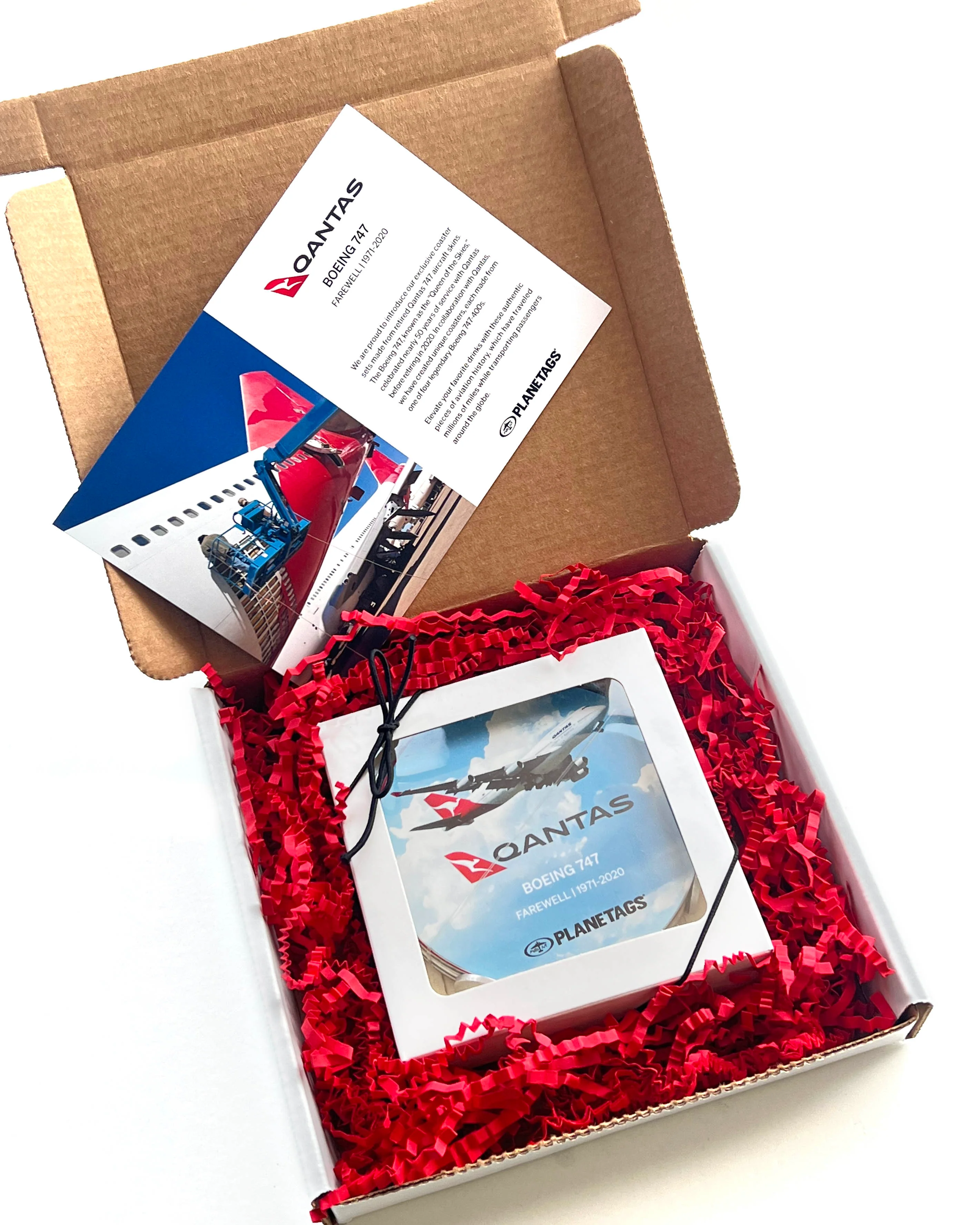 Qantas® Boeing 747 Coaster Set - Image 3