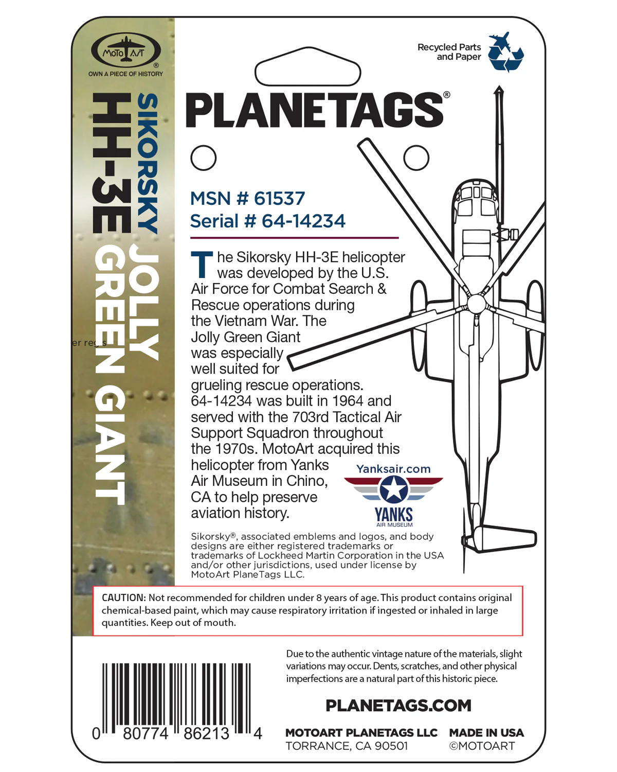 Sikorsky HH-3E - PLANETAGS TAIL #64-14234 - Image 3