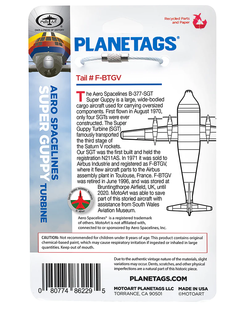 Super Guppy Turbine - PLANETAGS TAIL #F-BTGV - Image 6
