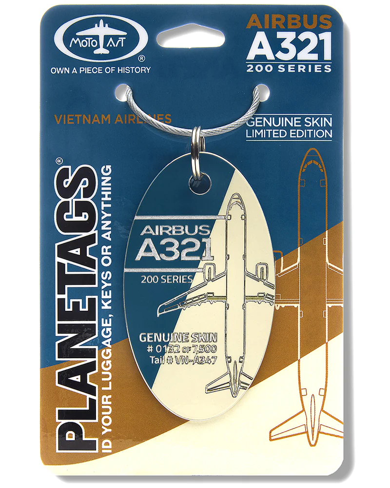 Vietnam Airlines Airbus A321-200 - PLANETAGS TAIL #VN-A347 - Image 3